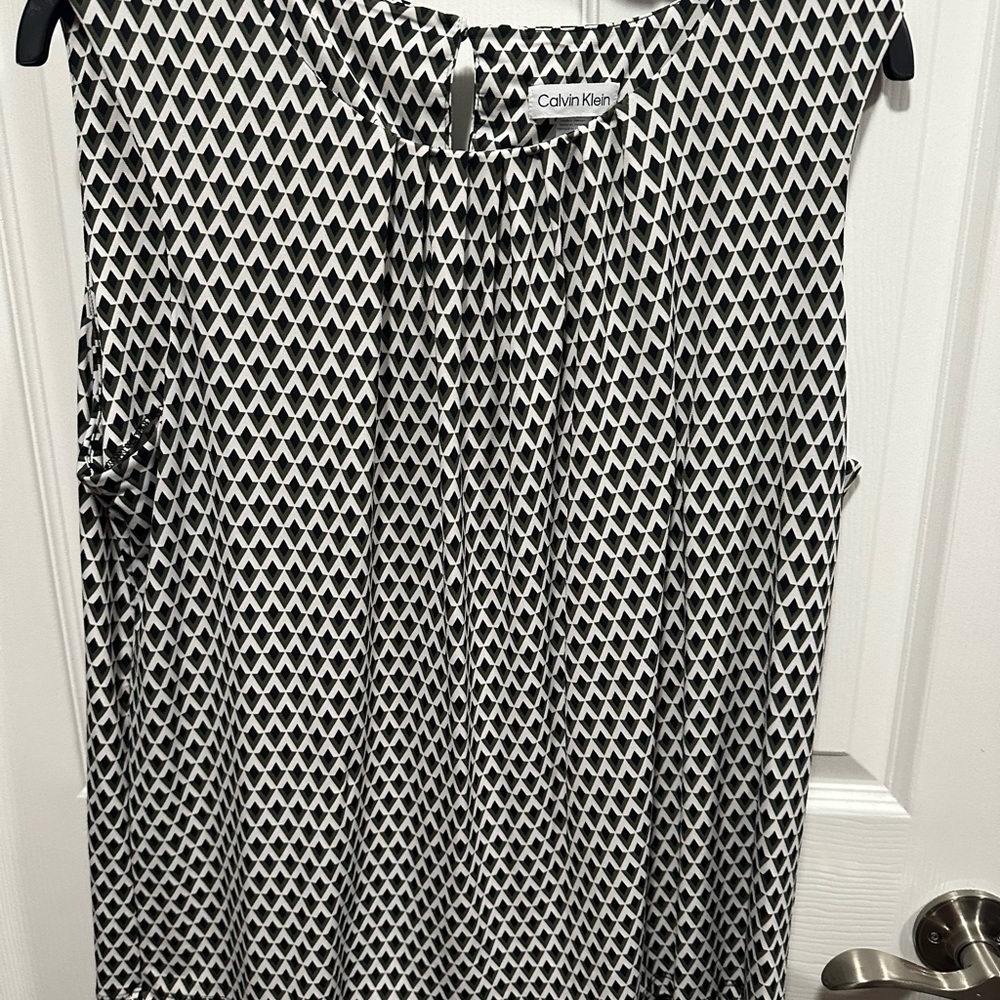 Calvin Klein Monochrome Patterned blouse top